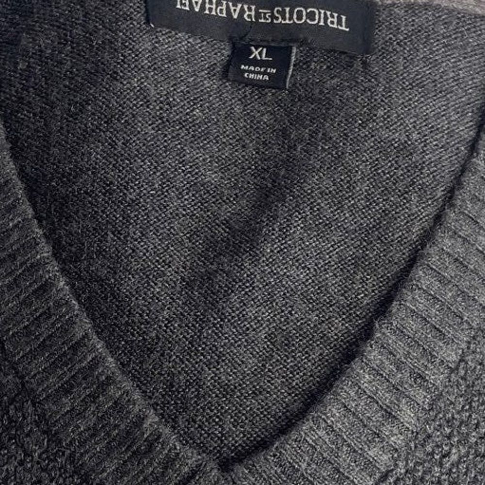 Tricoats St Raphael gray long sleeve round neck sweater size extra large - Picture 1 of 8